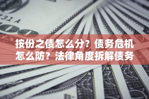 济南按份之债怎么分？债务危机怎么防？法律角度拆解债务分配与风险自保指南